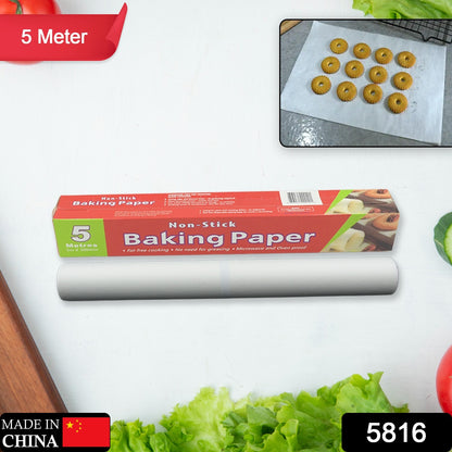Wukusy non-stick microwave oven parchment paper for baking, grilling, and cooking, easy to tear and clean, white food wrapping paper.