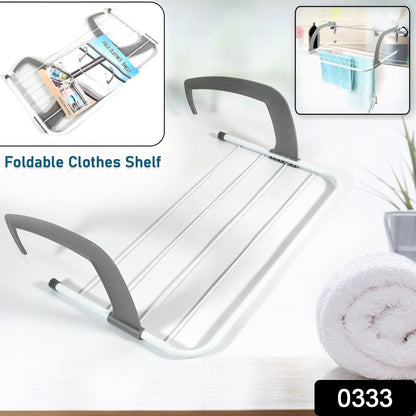 Wukusy metal steel folding drying rack for clothes, towels, socks, and plants, suitable for indoor or outdoor use on doors or balconies.
