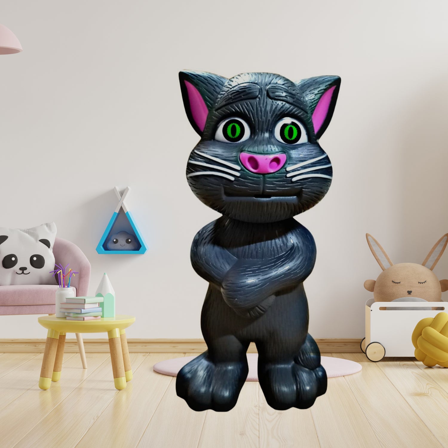 Wukusy Talking Mimicry Touching Tom cat interactive toy with voice for kids, suitable for children’s play and home decor.