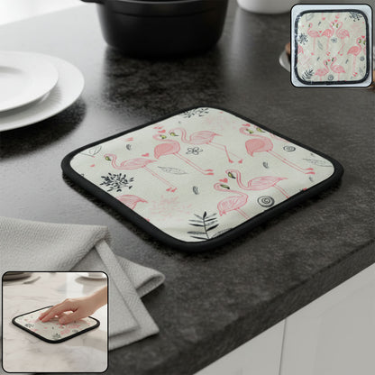 Wukusy printed kitchen pot holder heat resistant mat, 2020 cm, with colorful design for protecting surfaces from hot cookware.