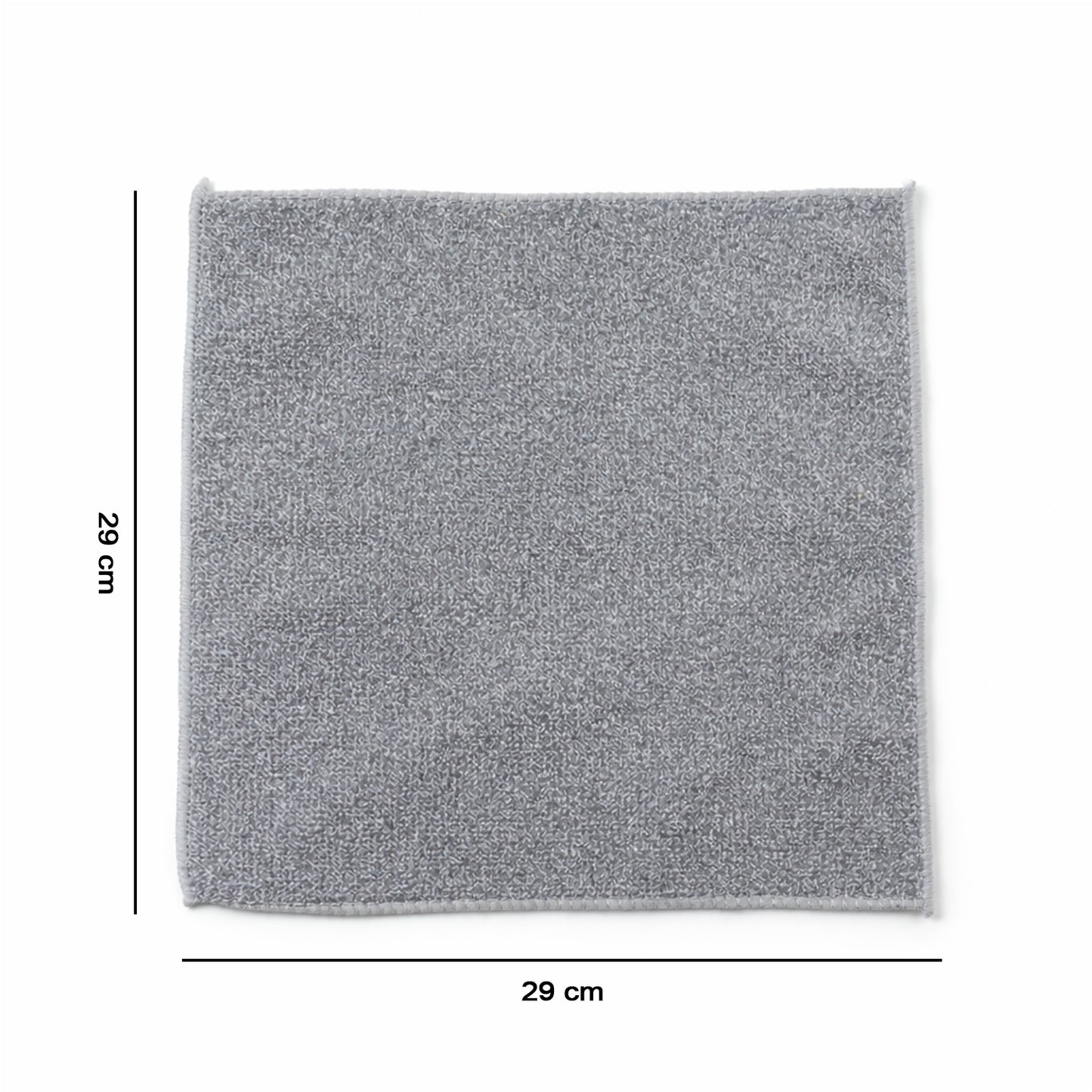 Wukusy reusable microfiber cleaning cloth, 29x29 cm, shown folded with soft texture, ideal for cleaning surfaces and appliances.