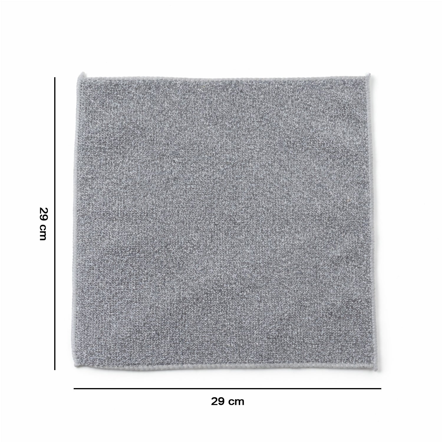 Wukusy reusable microfiber cleaning cloth, 29x29 cm, shown folded with soft texture, ideal for cleaning surfaces and appliances.
