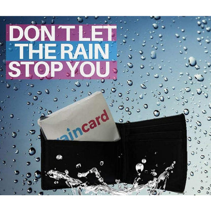Wukusy 1425a waterproof raincoat pouch for emergency use, portable and easy to carry, shown in compact, waterproof design.