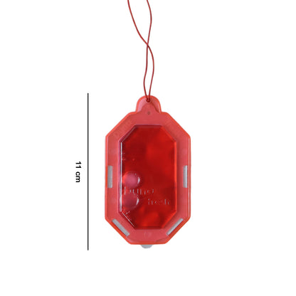 Wukusy hanging bathroom air freshener in apple scent with gel, 9.5g, featuring a red apple design for freshening bathrooms.