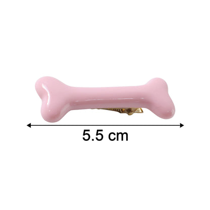 Set of four cute food-shaped hair clips by Wukusy, featuring playful designs like fruit and snack shapes for kids.