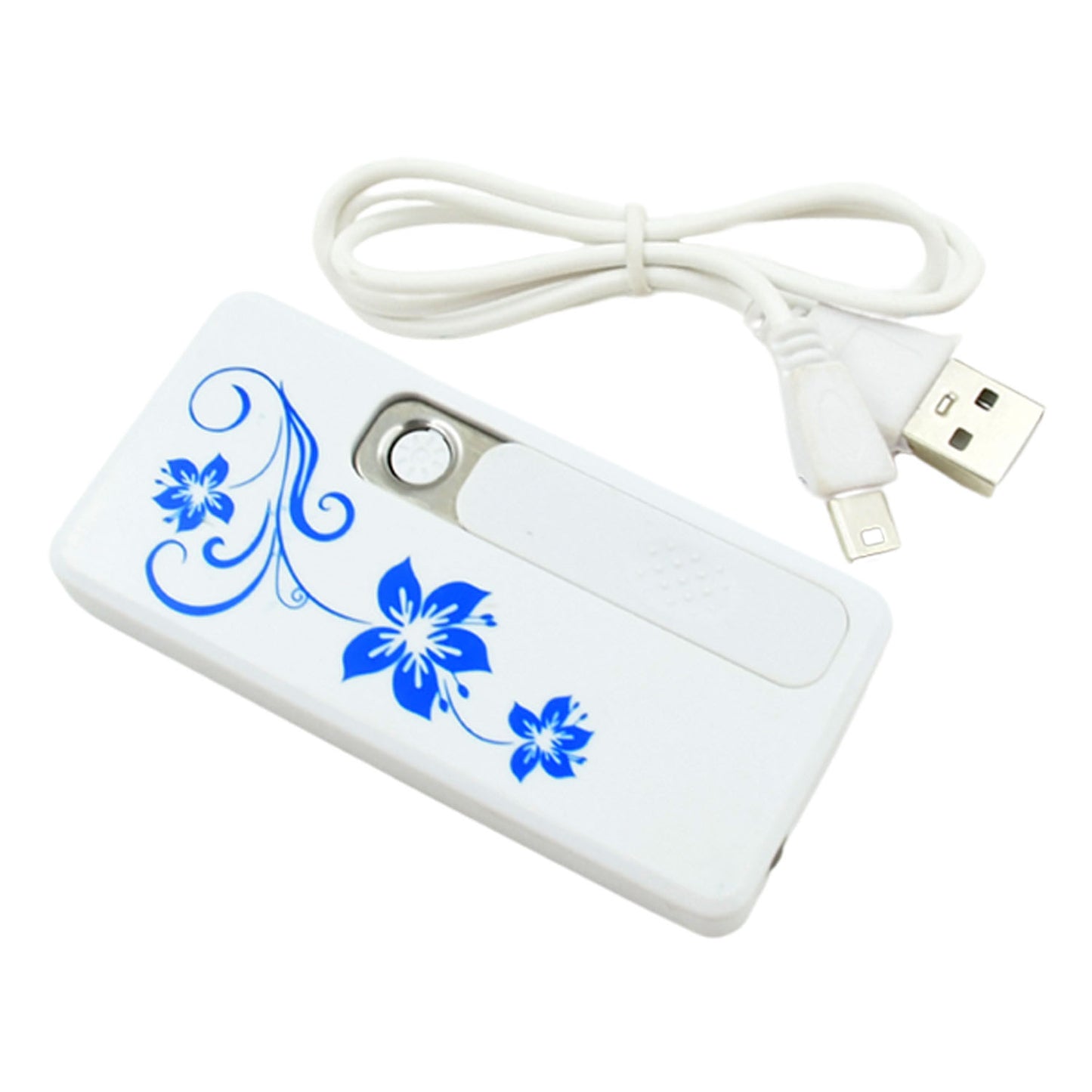 Wukusy electric USB lighter for men and women, slim, rechargeable, flameless coil lighter with charging cable, windproof for smoking.