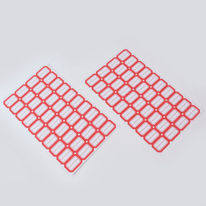 Wukusy office writable blank label sticker sheet with multiple labels on a single sheet for organization and customization.