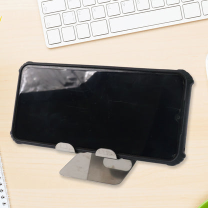 Wukusy stainless steel universal mobile and tablet stand holder, adjustable and sturdy for hands-free device support.