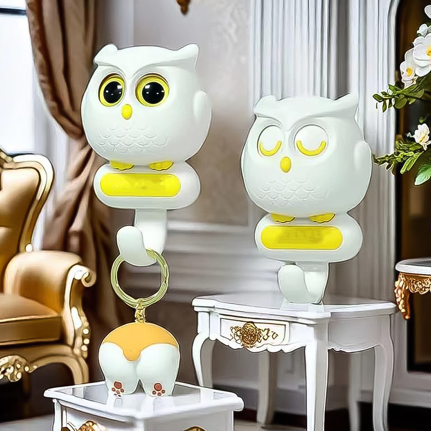 Self-adhesive wall hook featuring a cute bird design by Wukusy, perfect for hanging lightweight items indoors.