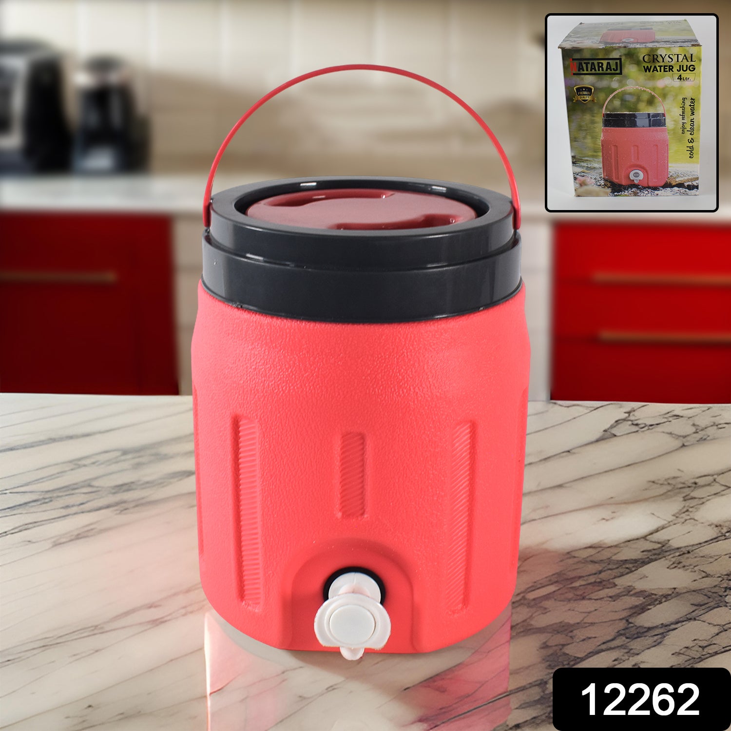 Wukusy 4L insulated water jug for home improvement, showing a sleek stainless steel water storage jug with a secure lid.