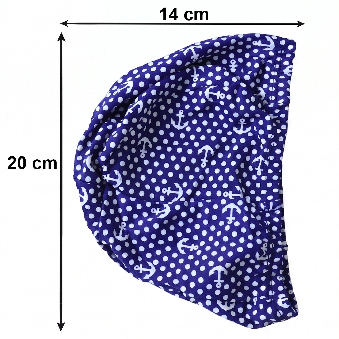 Stretchable Wukusy swimming cap in black, designed for comfort and durability, shown on a clean background.