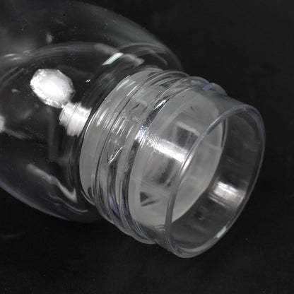 Wukusy transparent travel water bottle with carry strap, 280ml, made of durable plastic, suitable for home and outdoor use