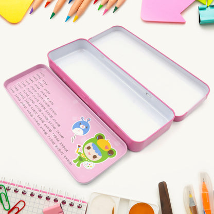 Wukusy 12-piece stationery set includes pencil box, compass, eraser, scissors, ruler, pencils, diaries, bottle, and sharpener.