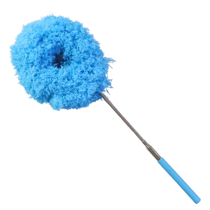 Wukusy premium extendable round cleaning duster, 83.5 cm, with fluffy microfiber head for dusting and cleaning surfaces.