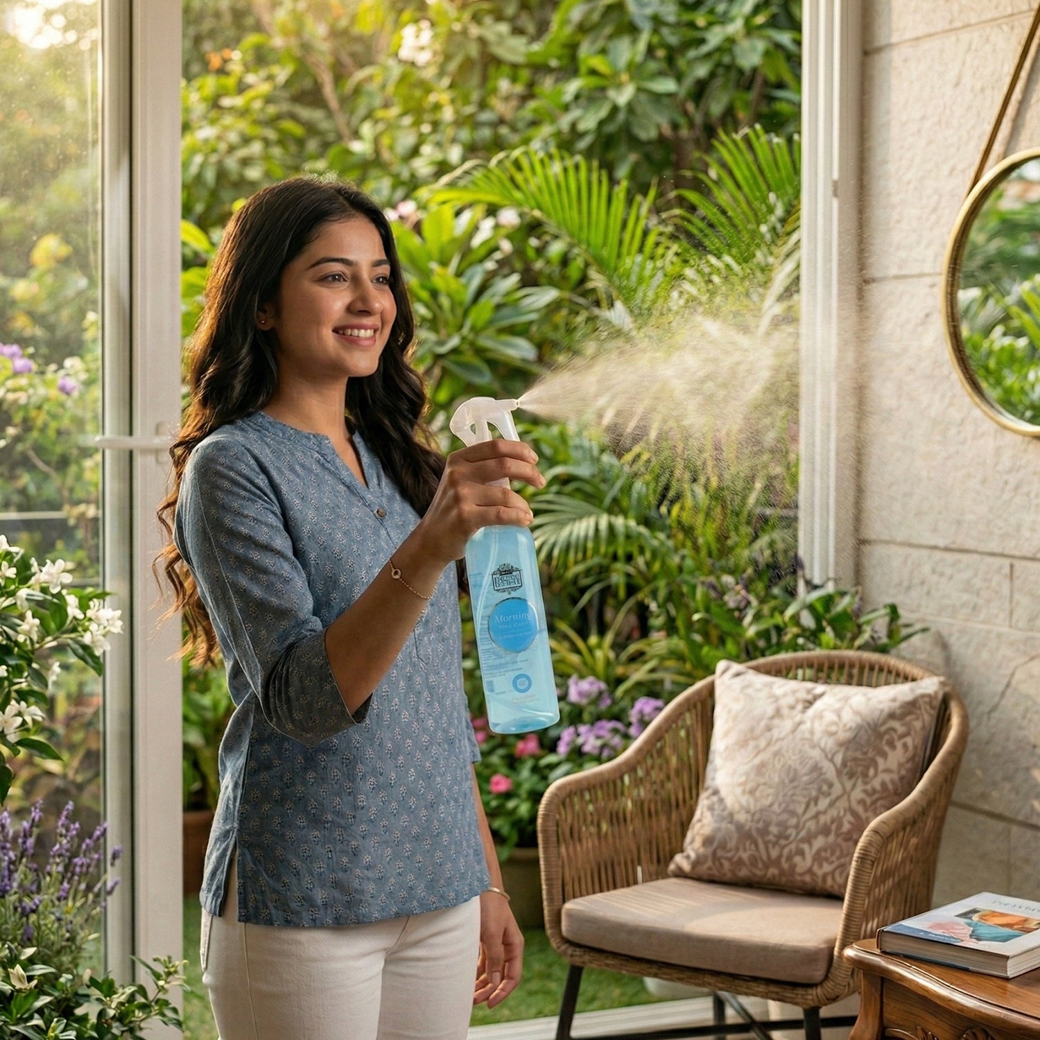 Wukusy Next Premium Morning Fresh Breeze air freshener spray 250ml bottle with a sleek design and fresh scent label