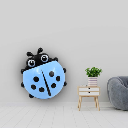 Wukusy ladybug toothbrush holder for bathroom, featuring a playful ladybug design to hold toothbrushes securely.