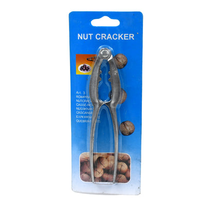 Wukusy small walnut cracker and nut cutter with stainless steel alloy body, portable household nut clamp plier for cracking walnuts.