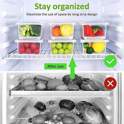 Six Wukusy vegetable and fruit freezer storage containers, 1500ml capacity, with clear lids for freshness and organization.