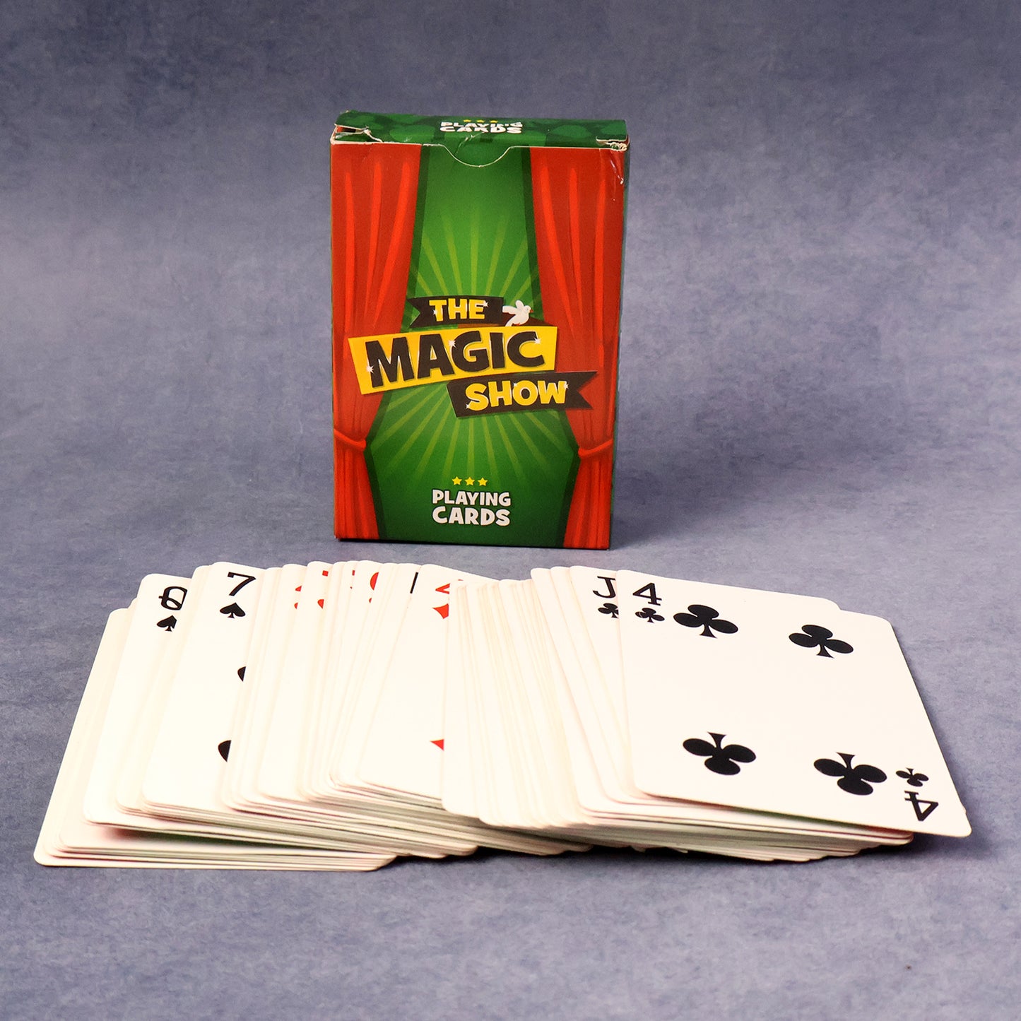 Wukusy Premium Magic Show Playing Cards Set featuring colorful, high-quality cards for magic tricks and card performances.