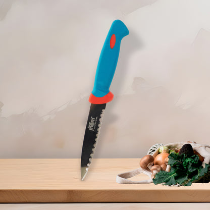 Wukusy Supermom premium stainless steel paring knife with ergonomic handle, ideal for precise kitchen peeling and slicing tasks.