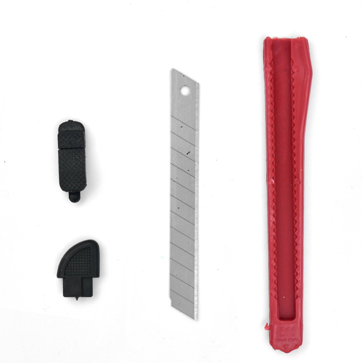 Wukusy 12-piece paper cutter set with standard quality knives, ideal for office use, featuring safety handles and sharp blades.