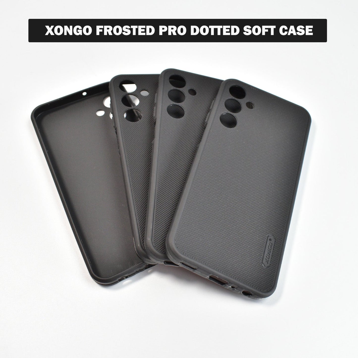 Wukusy frosted silicone mobile cover with dotted texture and abstract design for Samsung, shockproof bumper, flexible and soft.