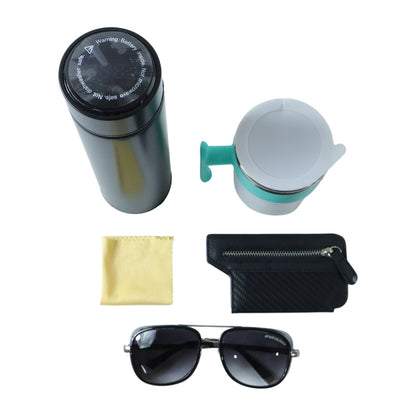 Wukusy 5-in-1 travel essentials combo set with compact accessories for easy packing and versatile travel needs.