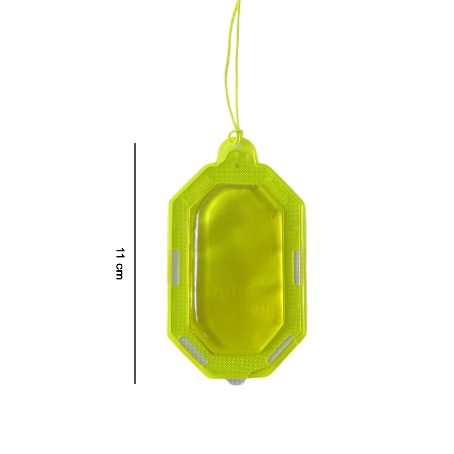 Wukusy hanging gel bathroom air freshener with citrus scent, 9.5g gel in clear plastic container, designed to freshen bathroom air