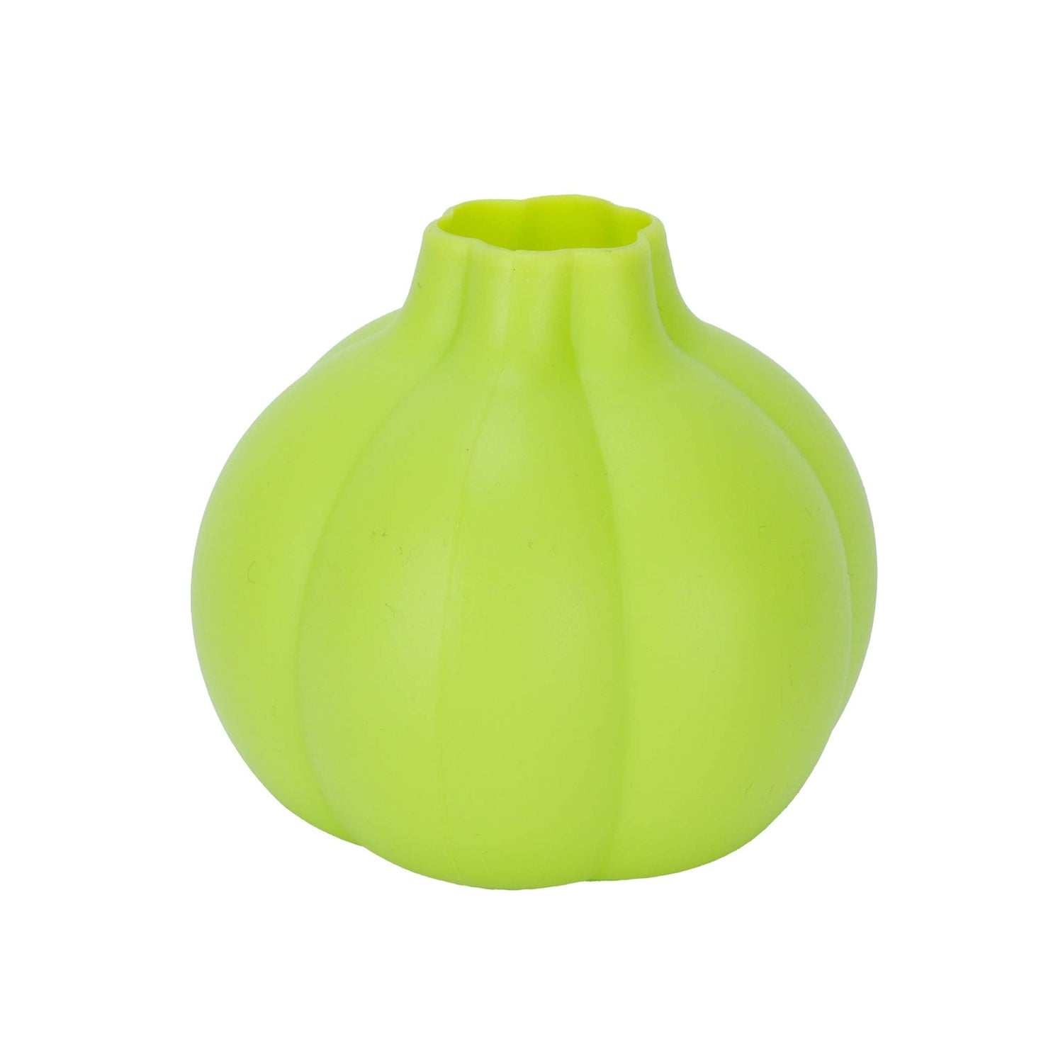 Wukusy 2205 silicone ginger garlic manual peeler in bright yellow, designed for easy peeling of ginger and garlic cloves.