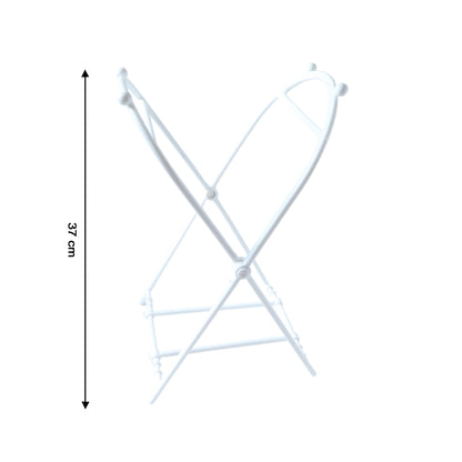 Foldable Wukusy garbage bag holder stand with a compact, portable design and metal frame for easy waste disposal.