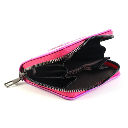 Colorful Wukusy kids' travel wallet with multiple compartments, designed for safe and fun storage of essential items for children.