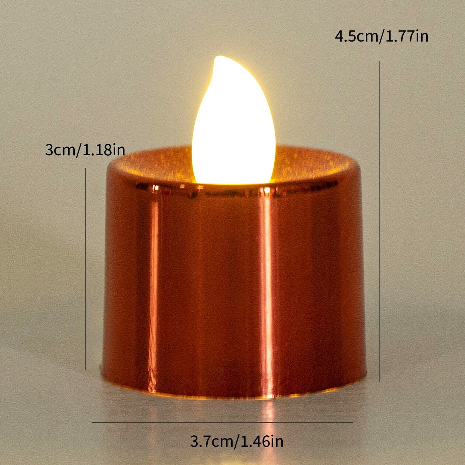 Set of 24 Wukusy LED plastic tea light candles, ideal for home decor and electrical lighting, with a realistic candle flame appearance.