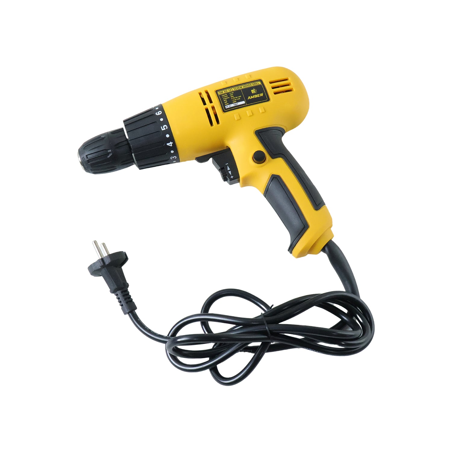 Wukusy high performance electric drill machine with 280W power, shown with drill bit attached, ready for drilling tasks.