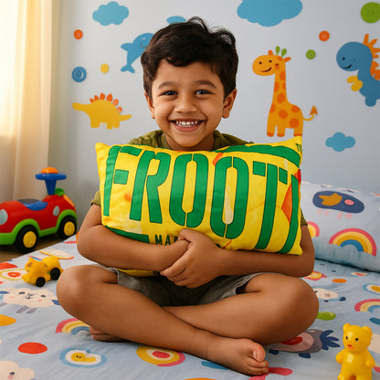 Soft plush cartoon character kids pillow cushion by Wukusy, 40x25 cm, perfect for babies and children's home decor.
