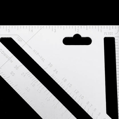 Wukusy 7420 lightweight double-sided scale triangle measurement hand tool with clear markings for precise angle and length measurement