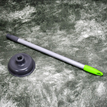 Wukusy 4031 toilet plunger with rubber cup for clearing clogs in toilets and sinks in home, commercial, and industrial settings.
