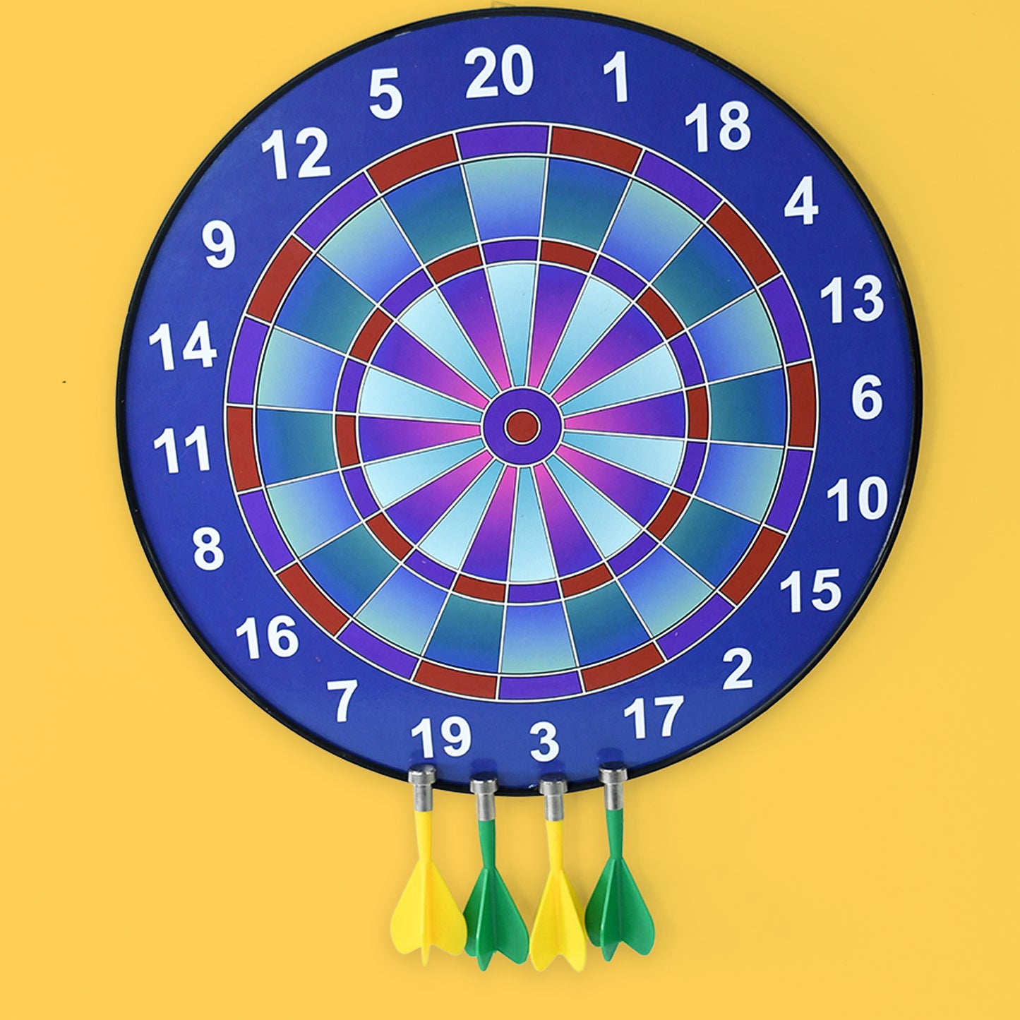 Wukusy magnetic dartboard game set for kids and adults, featuring colorful darts and a round magnetic target on a sturdy board.