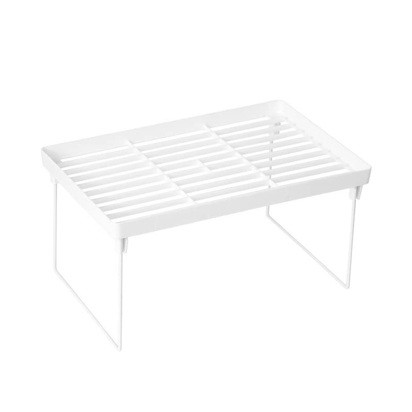 Wukusy plastic bathroom organizer and kitchen utility storage rack with multiple compartments for bathroom or kitchen use