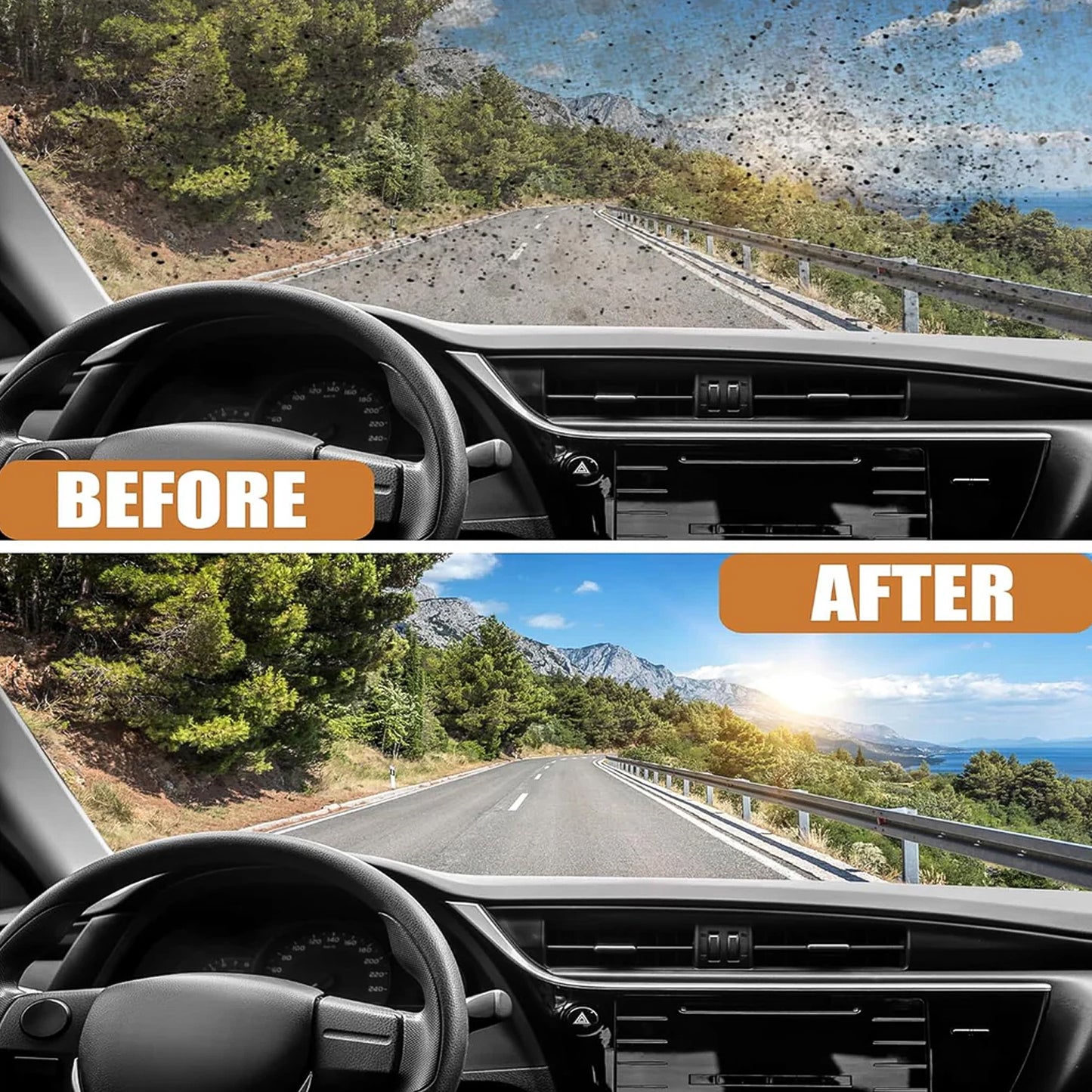 Wukusy car wiper detergent effervescent tablets in a pack of 10, designed for cleaning windshield wipers effectively.