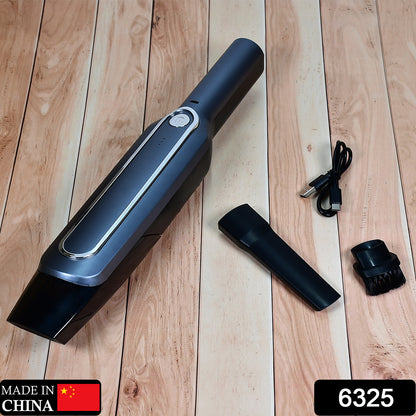 Wukusy 6325 portable wireless handheld vacuum cleaner with strong suction for home and car cleaning, USB rechargeable, compact design