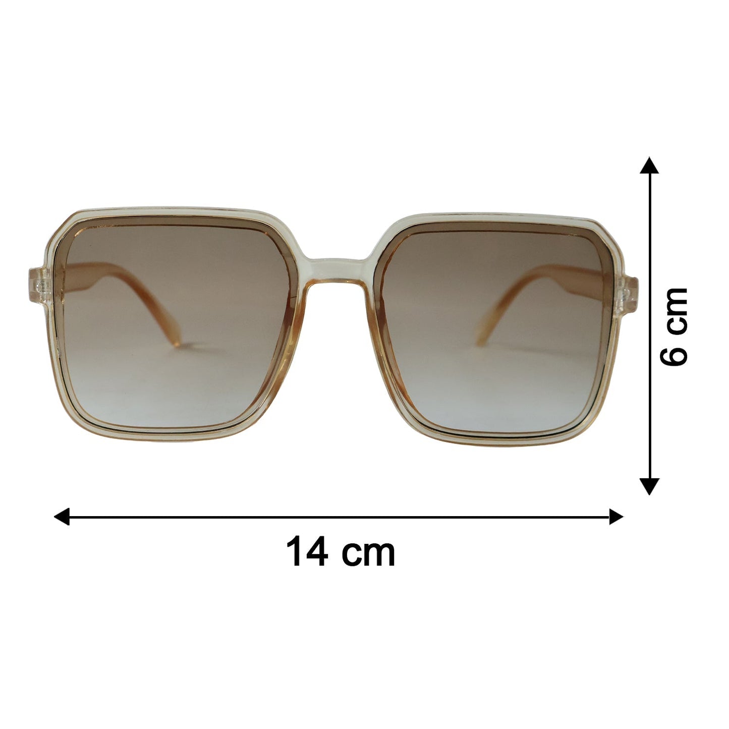 Square retro sunglasses for men and women by Wukusy with gradient tinted lenses, stylish and versatile eyewear.