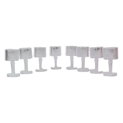 Set of 8 Wukusy LED crystal-effect table lamps for home decor, featuring elegant crystal-like design and warm lighting.