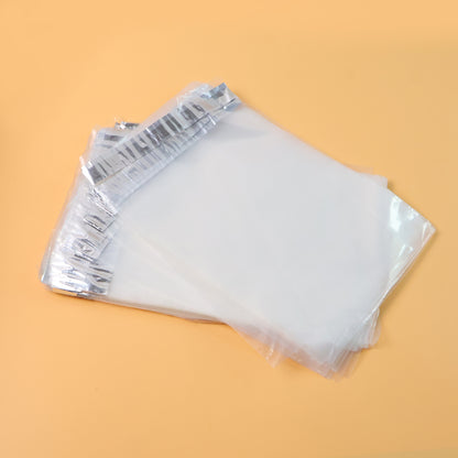 Set of 10 Wukusy self-adhesive courier polybags for secure office packaging, featuring easy-to-seal, durable plastic design.
