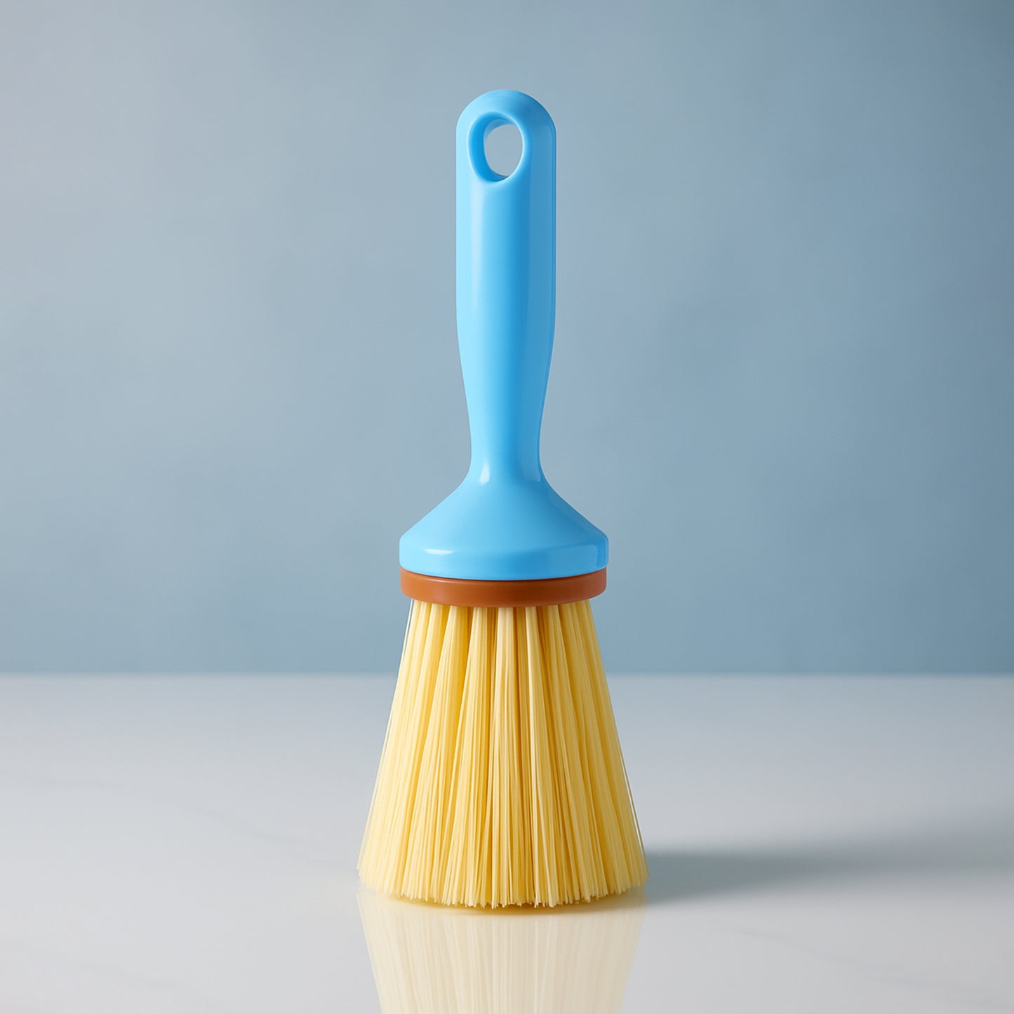 Wukusy multi-purpose plastic cleaning brush with short handle, featuring stiff bristles for scrubbing various surfaces