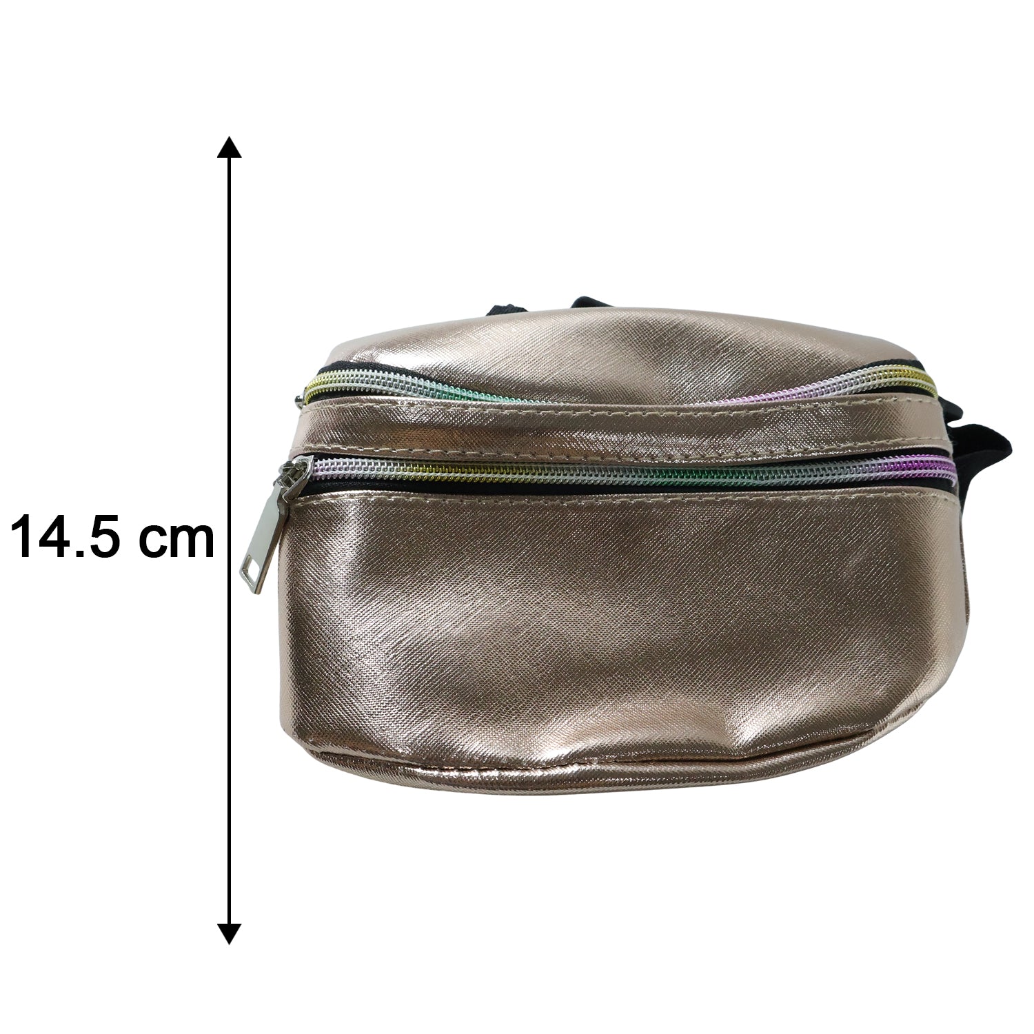 Wukusy premium waist bag with adjustable strap, featuring a compact 10x22 cm design and zipper closure for everyday use.