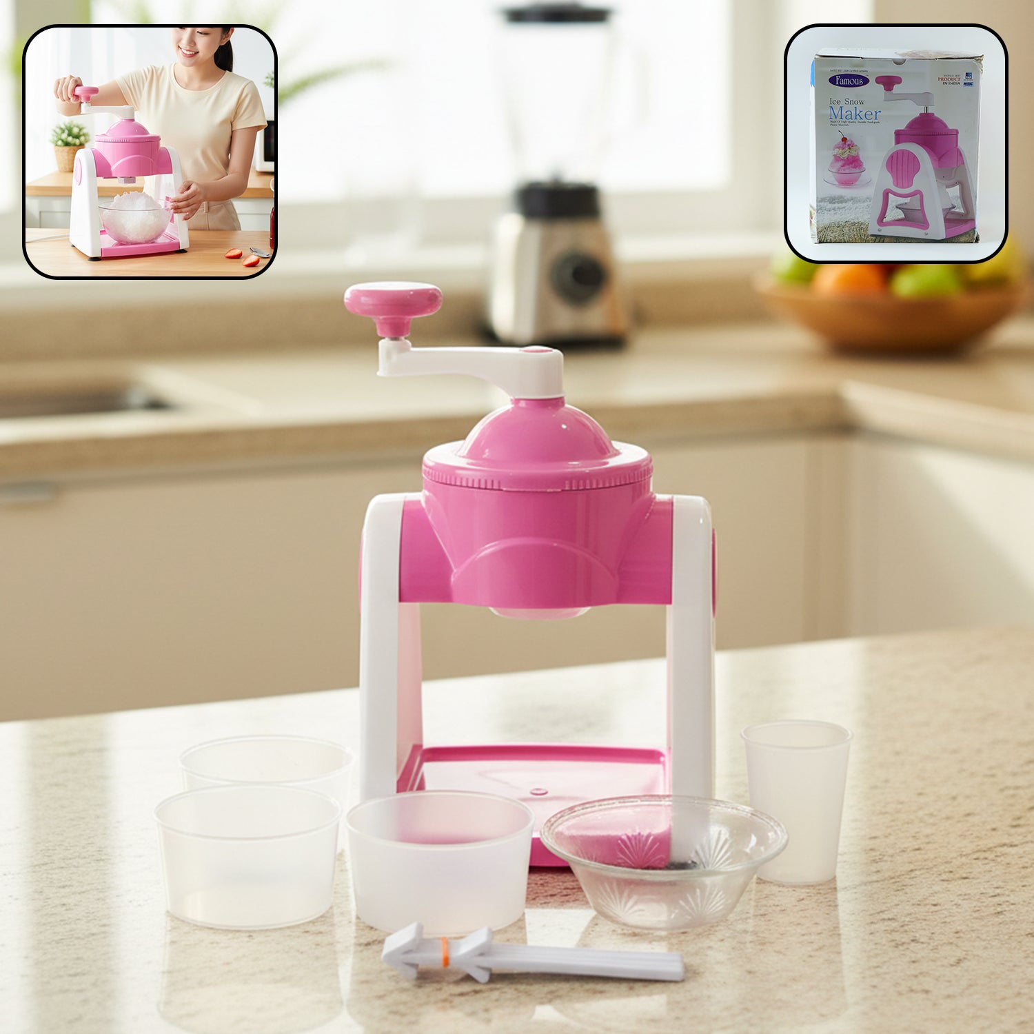 Pink Wukusy manual Gola maker tool with textured surface for creating fabric loops and trims.