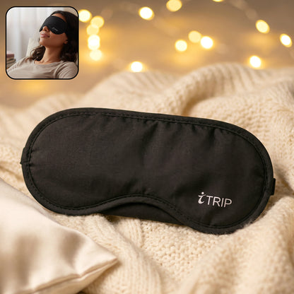 Wukusy premium soft padded sleep eye mask with adjustable strap, designed for comfortable, light-blocking sleep.