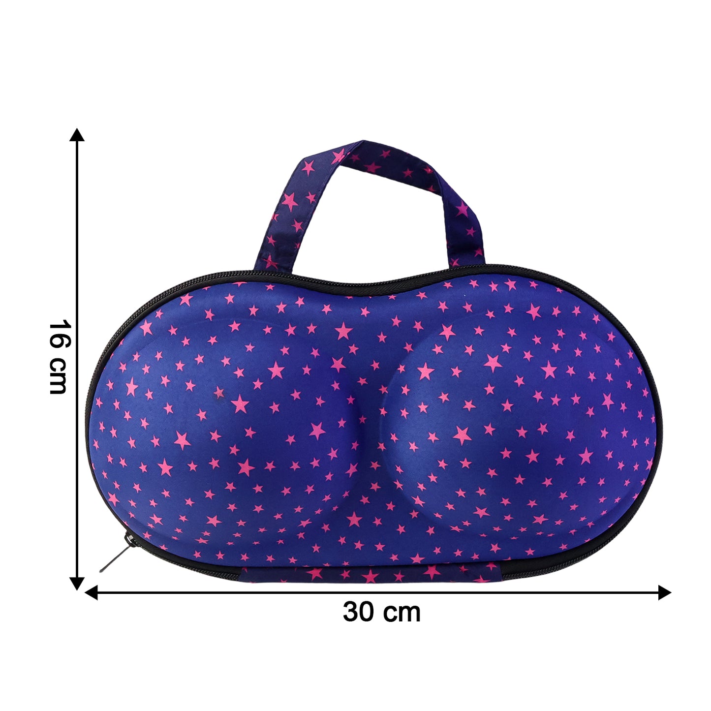 Wukusy premium hard-shell lingerie storage travel case with compartments for bras, designed for secure travel and organization.