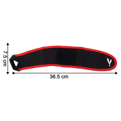 Wukusy adjustable sports wrist support brace on a person's wrist, providing stability and compression during activity.