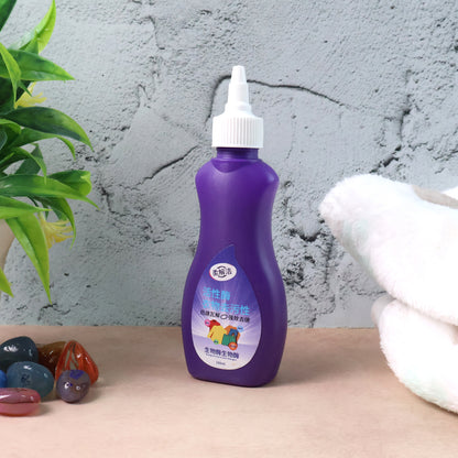 Wukusy liquid laundry detergent in 150ml bottle, suitable for clothes, shown with the product label and packaging.